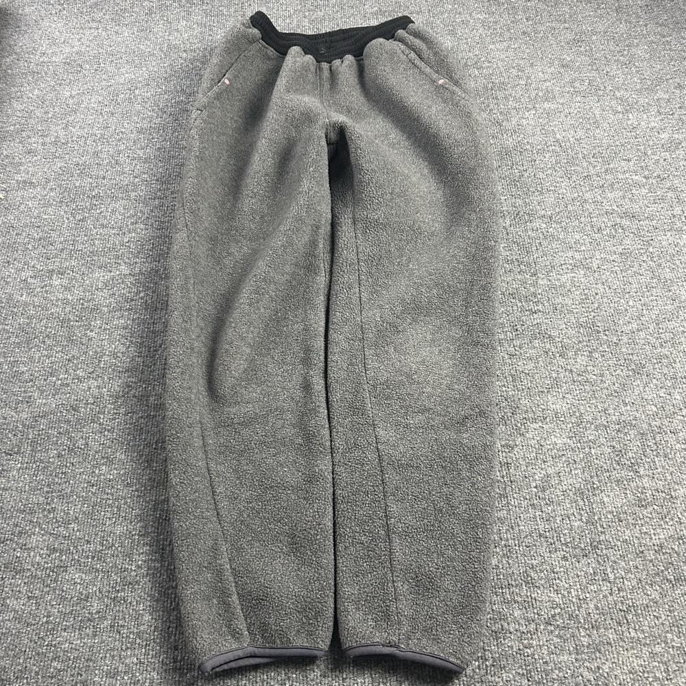 Patagonia Sweatpants Mens Small Gray Fleece Elastic Waist Made USA Zip Pocket